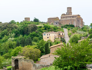 Fototapeta na wymiar Tuscania (Italy) - A gorgeous etruscan and medieval town in province of Viterbo, Tuscia, Lazio region. It's a tourist attraction for the many churches