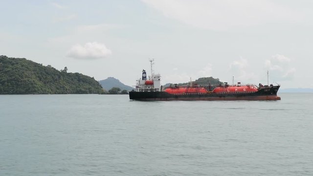 LPG tanker ship designed for liquefied petroleum gas transportation