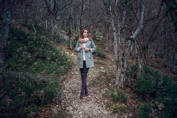 Beautiful Young Smiling Girl in her Warm Clothing