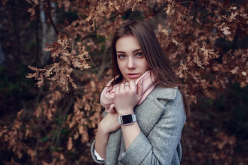 Beautiful Young Smiling Girl in her Warm Clothing
