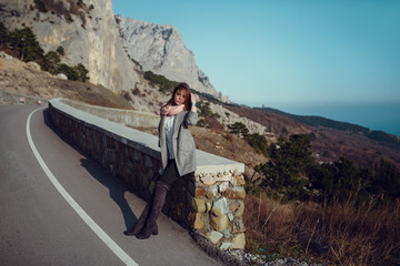 Beautiful Young Smiling Girl in her Warm Clothing