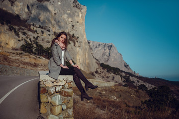 Beautiful Young Smiling Girl in her Warm Clothing