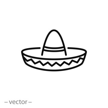 Sombrero Vector Icon