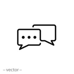 Speech bubbles icon vector