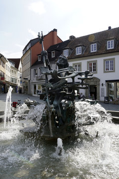 Neptunbrunnen auf dem Paderborner Marktplatz