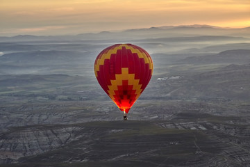 Turkey, Cappadocia, ballooning