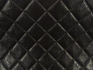 Black square shape leather background