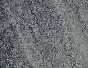 road of small gravel, aerial photography