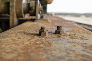 Old rusty bolts