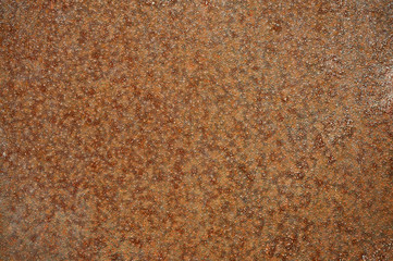 Old metal sheet of iron with rust. Abstract background.