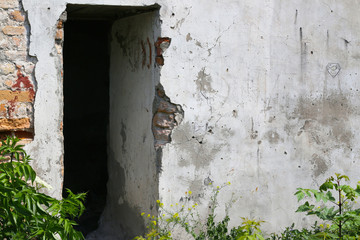 shot bullet building entrance