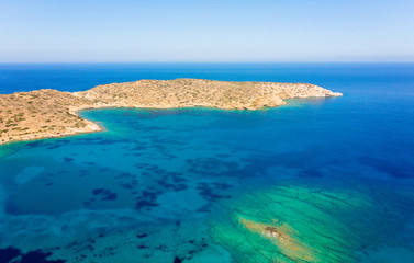 Amazing Tris Klisies Bay in Ios Island, Cyclades, Greece. Spectacular bay for relaxing and enjoying the quite, beautiful nature of Ios Island