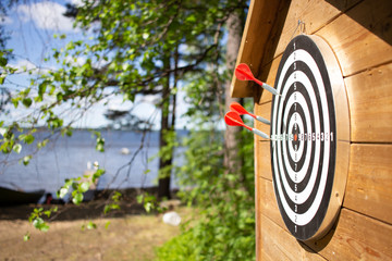 Darts outside