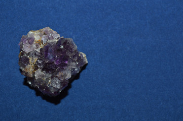 Mineral Amethyst. Top View