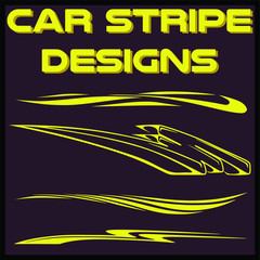 Tribal and cool Car stripe design set. Adhesive vinyl sticker designs