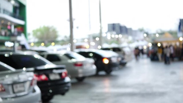 blur scene, vehicle car parking