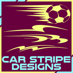 Tribal and cool Car stripe design set. Adhesive vinyl sticker designs