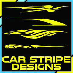 Tribal and cool Car stripe design set. Adhesive vinyl sticker designs