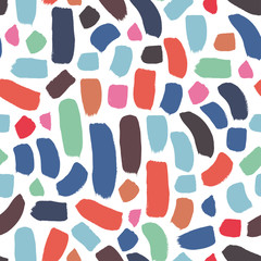 Brush strokes seamless pattern