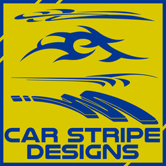 Tribal and cool Car stripe design set. Adhesive vinyl sticker designs