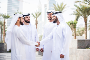 Group of businessmen in Dubai