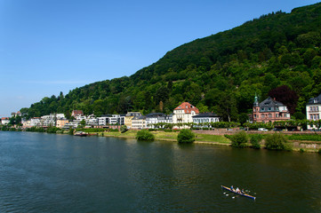Neckar river in Heidelberg, Germany