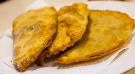 Fried pasties with meat