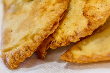 Fried pasties with meat