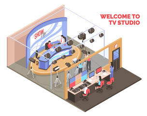 Tv Studio Illustration