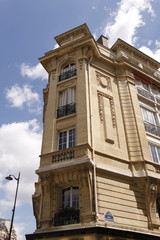 Immeuble du quartier de la plaine Monceau à Paris