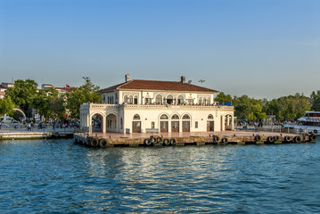 Istanbul, Turkey, 22 June 2006: The Kadikoy district of Istanbul. Kadikoy Port and Ship