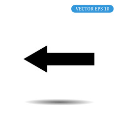 Arrow Icon left.Vector illustration.