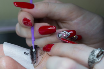 restoration of damaged eyelashes during the procedure of eyelash lamination