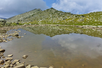 Amazing Landscape of Upper Spanopolsko lake, Pirin Mountain, Bulgaria