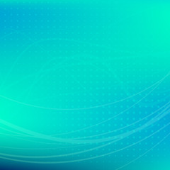 Soft abstract green-blue background with wavy strips. Dark turquoise vector pattern