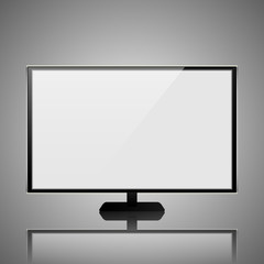 Realistic TV screen. Modern stylish lcd panel.Vector illustration eps 10