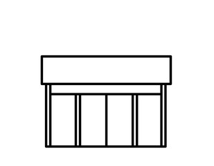 店舗(線画)