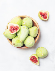 Green figs, top view