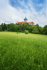 Smolenice castle, built in the 15th century in Little Carpathian Mountains (SLOVAKIA)