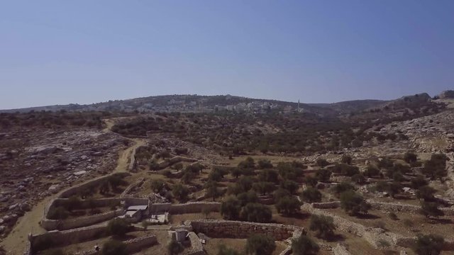 An arab village at judea and samaria