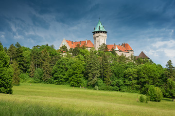 Smolenice castle, built in the 15th century in Little Carpathian Mountains (SLOVAKIA)