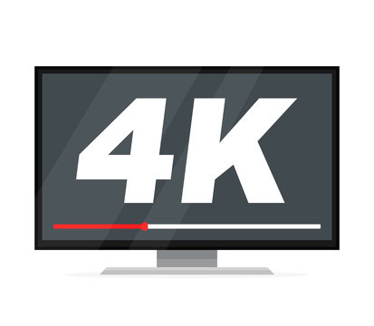 TV with 4k Ultra HD video technology. 