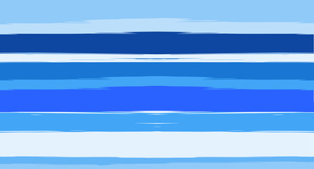 Navy Watercolor Horizontal Seamless Sailor Stripes. Geometric Vintage Summer Maritime Texture Prints. Hand Painted Male or Female T-Shirt Autumn Ocean Pattern. Blue Sea Watercolor Sailor Stripes.