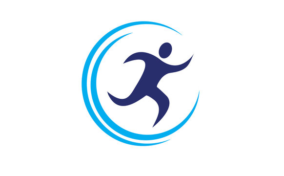 Run human logo 
