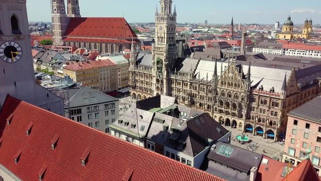 Luftaufnahme der bayerischen Hauptstadt München, Deutschland