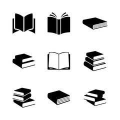 Simple books icon series in vector format. Education signs and symbols. - 207576003