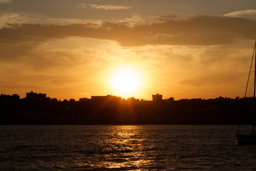 Naklejka premium Sunset