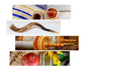 Rosh hashanah jewish New Year holiday concept.