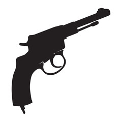 Vector image of the revolver