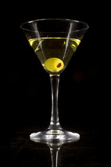 Martini Cocktail with Olives